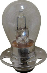 Value Collection - 18 Watt, 6.5 Volt, Incandescent Miniature & Specialty S8 Lamp - Double Contact Prefocus Base, 5 to 49 Equivalent Range, Warm (1,000 to 3,000), Dimmable, 2" OAL - Benchmark Tooling