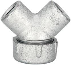 Thomas & Betts - 1/2" Trade, Iron Threaded Angled Rigid/Intermediate (IMC) Conduit Elbow - Noninsulated - Benchmark Tooling