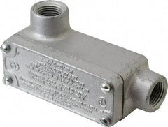 O-Z/Gedney - LL Body, 1/2" Trade, Rigid Malleable Iron Conduit Body - Rectangle, 3.69" OAL, Hazardous Locations - Benchmark Tooling