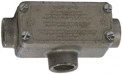 O-Z/Gedney - T Body, 1/2" Trade, Rigid Malleable Iron Conduit Body - Rectangle, 3.69" OAL, Hazardous Locations - Benchmark Tooling