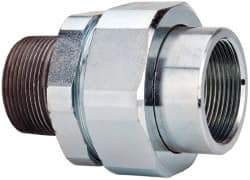 Thomas & Betts - 1-1/2" Trade, Steel Threaded Straight Rigid/Intermediate (IMC) Conduit Male Union - Noninsulated - Benchmark Tooling