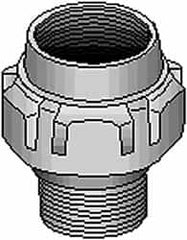 Thomas & Betts - 2-1/2" Trade, Steel Threaded Straight Rigid/Intermediate (IMC) Conduit Male Union - Noninsulated - Benchmark Tooling