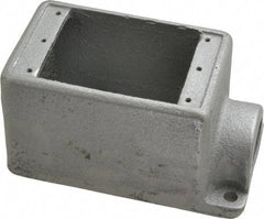 Thomas & Betts - 1 Gang, (1) 1" Knockout, Iron Rectangle Device Box - 2-3/4" Overall Width - Benchmark Tooling