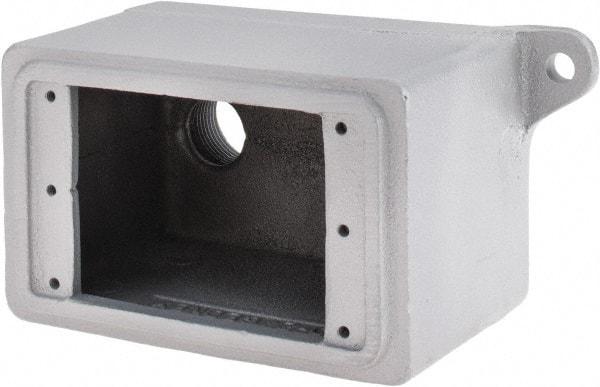 O-Z/Gedney - 1 Gang, 3/4" Knockouts, Iron Rectangle Outlet Box - Weather Resistant - Benchmark Tooling