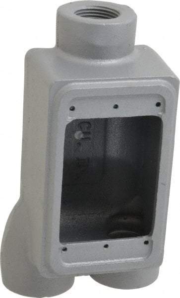 O-Z/Gedney - 1 Gang, 3/4" Knockouts, Iron Rectangle Outlet Box - Weather Resistant - Benchmark Tooling