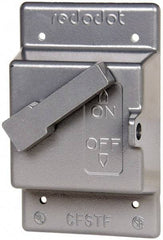 Thomas & Betts - Electrical Outlet Box Aluminum Switch Cover - Includes Gasket & Screw - Benchmark Tooling