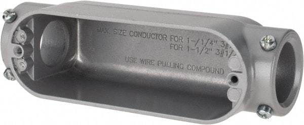 Hubbell Killark - Form Set Screw, C Body, 1-1/4" Trade, EMT Aluminum Conduit Body - Oval, 8-7/16" OAL, Dry Locations - Benchmark Tooling