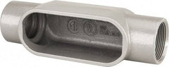 Hubbell Killark - Form 7, C Body, 1-1/2" Trade, IMC, Rigid Iron Conduit Body - Oval, 8-7/16" OAL, 26 cc Capacity, Gray, Hazardous & Wet Locations - Benchmark Tooling