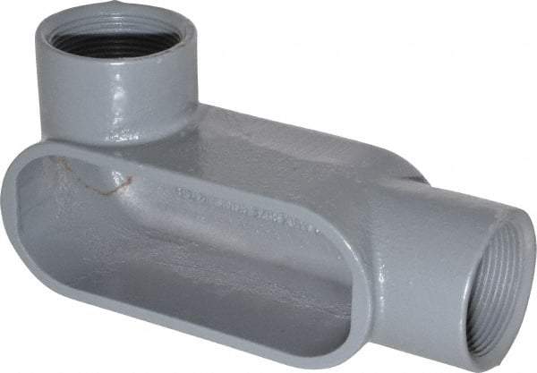 Hubbell Killark - Form 7, LL Body, 1-1/2" Trade, IMC, Rigid Iron Conduit Body - Oval, 7-1/4" OAL, 26 cc Capacity, Gray, Hazardous & Wet Locations - Benchmark Tooling