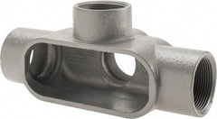 Hubbell Killark - Form 7, TA Body, 1-1/2" Trade, IMC, Rigid Iron Conduit Body - Oval, 8-7/16" OAL, 27 cc Capacity, Gray, Hazardous & Wet Locations - Benchmark Tooling