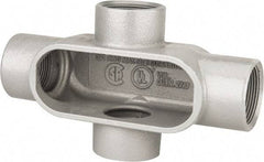 Hubbell Killark - Form 7, X Body, 1-1/2" Trade, IMC, Rigid Iron Conduit Body - Oval, 8-7/16" OAL, 27 cc Capacity, Gray, Hazardous & Wet Locations - Benchmark Tooling