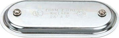 Hubbell Killark - 2-1/2" & 3" Trade, Steel Conduit Body Cover Plate - Use with Form 7 Conduit Bodies - Benchmark Tooling