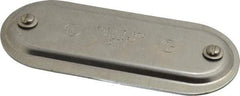 Hubbell Killark - 2" Trade, Aluminum Conduit Body Cover Plate - Use with Form 7 Conduit Bodies - Benchmark Tooling