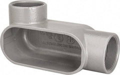 Hubbell Killark - Form 7, LL Body, 2" Trade, IMC, Rigid Iron Conduit Body - Oval, 8-1/4" OAL, 48 cc Capacity, Gray, Hazardous & Wet Locations - Benchmark Tooling