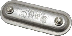 Hubbell Killark - 3/4" Trade, Aluminum Conduit Body Cover Plate - Use with Form 7 Conduit Bodies - Benchmark Tooling