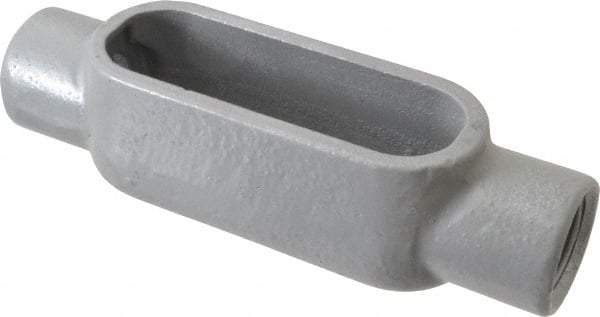 Hubbell Killark - Form 7, C Body, 3/4" Trade, IMC, Rigid Iron Conduit Body - Oval, 6-3/16" OAL, 7 cc Capacity, Gray, Hazardous & Wet Locations - Benchmark Tooling