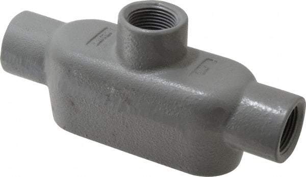 Hubbell Killark - Form 7, TB Body, 3/4" Trade, IMC, Rigid Iron Conduit Body - Oval, 6-5/16" OAL, 9-1/2 cc Capacity, Gray, Hazardous & Wet Locations - Benchmark Tooling