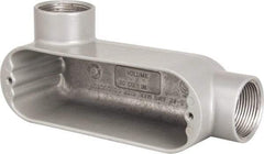 Hubbell Killark - Form 85, LL Body, 1-1/4" Trade, IMC, Rigid Aluminum Conduit Body - Oval, 8-1/8" OAL, 32 cc Capacity, Hazardous & Wet Locations - Benchmark Tooling