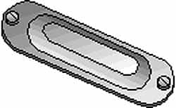 Hubbell Killark - 3-1/2" & 4" Trade, Aluminum Conduit Body Cover Plate - Use with Form 35 Conduit Bodies, Form 85 Conduit Bodies - Benchmark Tooling