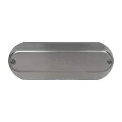 Hubbell Killark - 2-1/2" & 3" Trade, Aluminum Conduit Body Cover Plate - Use with Form 35 Conduit Bodies, Form 85 Conduit Bodies - Benchmark Tooling