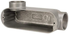 Hubbell Killark - Form 85, LL Body, 2" Trade, IMC, Rigid Aluminum Conduit Body - Oval, 10-9/16" OAL, 70 cc Capacity, Hazardous & Wet Locations - Benchmark Tooling