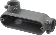 Hubbell Killark - LL Body, 3/4" Trade, EMT Aluminum Conduit Body - Oval, 5-1/8" OAL, Dry Locations - Benchmark Tooling