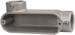 Hubbell Killark - LL Body, 1" Trade, EMT Aluminum Conduit Body - Oval, 5-15/16" OAL, Dry Locations - Benchmark Tooling