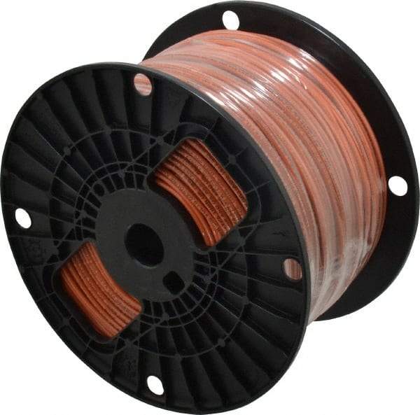 Southwire - THHN/THWN, 14 AWG, 15 Amp, 500' Long, Solid Core, 1 Strand Building Wire - Orange, Thermoplastic Insulation - Benchmark Tooling