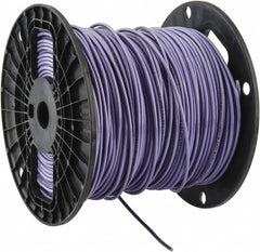 Southwire - THHN/THWN, 14 AWG, 15 Amp, 500' Long, Solid Core, 1 Strand Building Wire - Purple, Thermoplastic Insulation - Benchmark Tooling