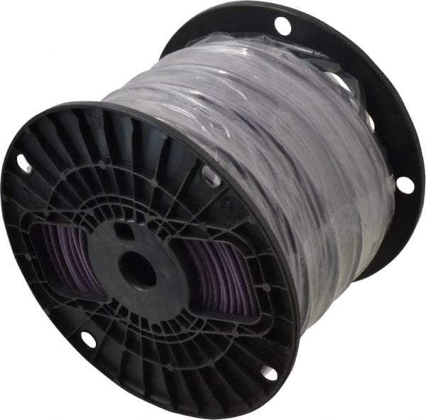 Southwire - THHN/THWN, 12 AWG, 20 Amp, 500' Long, Solid Core, 1 Strand Building Wire - Purple, Thermoplastic Insulation - Benchmark Tooling