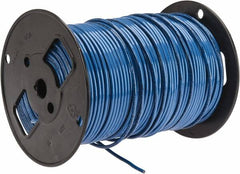 Southwire - THHN/THWN, 10 AWG, 30 Amp, 500' Long, Solid Core, 1 Strand Building Wire - Blue, Thermoplastic Insulation - Benchmark Tooling