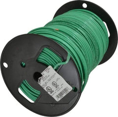 Southwire - THHN/THWN, 10 AWG, 30 Amp, 500' Long, Solid Core, 1 Strand Building Wire - Green, Thermoplastic Insulation - Benchmark Tooling