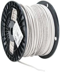 Southwire - THHN/THWN, 14 AWG, 15 Amp, 500' Long, Stranded Core, 19 Strand Building Wire - White, Thermoplastic Insulation - Benchmark Tooling