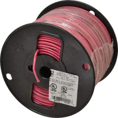 Southwire - THHN/THWN, 12 AWG, 20 Amp, 500' Long, Stranded Core, 19 Strand Building Wire - Red, Thermoplastic Insulation - Benchmark Tooling