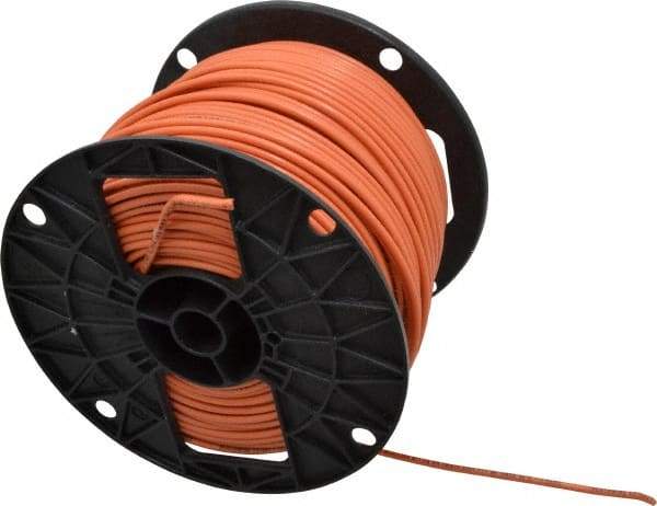 Southwire - THHN/THWN, 12 AWG, 20 Amp, 500' Long, Stranded Core, 19 Strand Building Wire - Orange, Thermoplastic Insulation - Benchmark Tooling