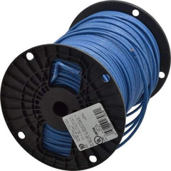 Southwire - THHN/THWN, 10 AWG, 30 Amp, 500' Long, Stranded Core, 19 Strand Building Wire - Blue, Thermoplastic Insulation - Benchmark Tooling