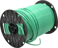 Southwire - THHN/THWN, 10 AWG, 30 Amp, 500' Long, Stranded Core, 19 Strand Building Wire - Green, Thermoplastic Insulation - Benchmark Tooling