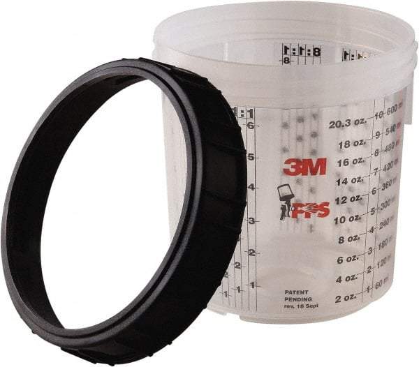 3M - Paint Sprayer Cup & Collar - Standard Collar and Cup - Benchmark Tooling