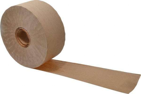 3M - 3" x 150 Yd Natural (Color) Water Activated Adhesive Packaging Tape - Paper Backing, 4.9 mil Thick, 22 to 27 Lb Tensile Strength, Series 6144 - Benchmark Tooling