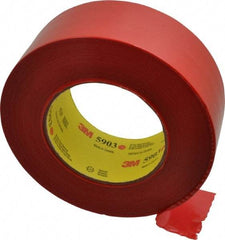 3M - 2" Wide x 60 Yd Long Red Polyethylene Film Masking Tape - Series 5903, 7.5 mil Thick, 21 In/Lb Tensile Strength - Benchmark Tooling