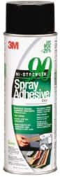 3M - 24 oz Aerosol Clear Spray Adhesive - High Tack, 200°F Heat Resistance, 50 Sq Ft Coverage, High Strength Bond, 30 min Max Bonding Time, Flammable, Series High-Strength 90 - Benchmark Tooling