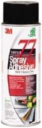 3M - 24 oz Aerosol Clear Spray Adhesive - High Tack, 205°F Heat Resistance, 99 Sq Ft Coverage, Medium Strength Bond, 30 min Max Bonding Time, Flammable, Series 77 - Benchmark Tooling