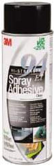 3M - 24 oz Aerosol Clear Spray Adhesive - High Tack, 210°F Heat Resistance, 37 Sq Ft Coverage, High Strength Bond, 60 min Max Bonding Time, Flammable, Series 94 - Benchmark Tooling