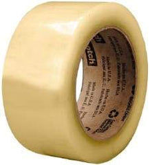 3M - 2" x 110 Yd Clear Rubber Adhesive Sealing Tape - Polypropylene Film Backing, 2.6 mil Thick, 60 Lb Tensile Strength, Series 3073 - Benchmark Tooling