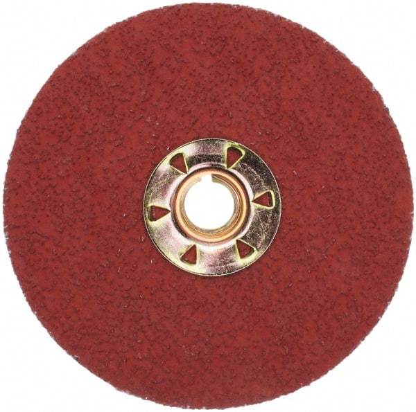 3M - 4-1/2" Diam 36 Grit Fiber Disc - Very Coarse Grade, Ceramic, 13,300 Max RPM, Series 987C - Benchmark Tooling