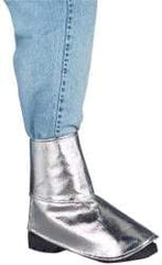 PRO-SAFE - Men's Universal (Women's Universal) Aluminized Spats - Aluminized Carbon Kevlar Upper, Silver - Benchmark Tooling
