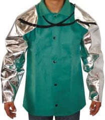 PRO-SAFE - Size Universal, Silver/Yellow Aluminzed Kevlar Aluminized Sleeve - 28" Long Sleeve - Benchmark Tooling