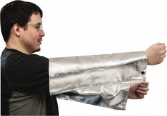 PRO-SAFE - Size Universal, Silver/Yellow/Black Aluminzed Kevlar Aluminized Sleeve - 18" Long Sleeve - Benchmark Tooling
