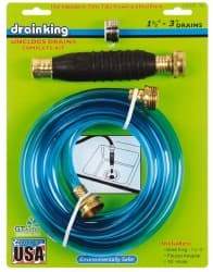 Made in USA - For 1-1/2 to 3 Inch Pipe, 6-3/8 Inch Cable Length, Handheld, Manual and Hand Drain Cleaner - Rubber Drum - Benchmark Tooling