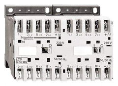 Schneider Electric - 3 Pole, 24 Coil VAC at 50/60 Hz, 16 Amp at 690 VAC, 20 Amp at 440 VAC and 9 Amp at 440 VAC, Reversible IEC Contactor - BS 5424, CSA, IEC 60947, NF C 63-110, RoHS Compliant, UL Listed, VDE 0660 - Benchmark Tooling